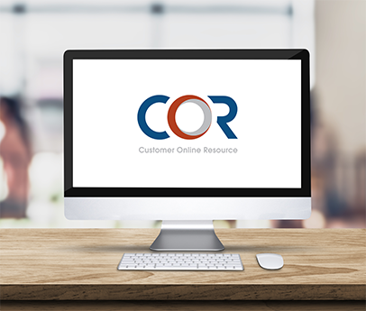 COR screen on computer