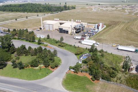 aerial view of facility 