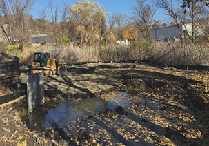 PCB Remediation of former rail site and wetland