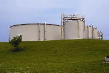 outside of a wastewater treatment plant