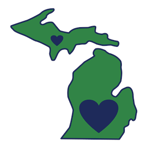 outline of michigan 